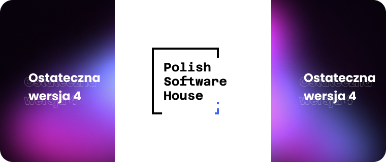 czwarta wersja projektu logotypu stworzonego przez 3minds.studio dla Polskiego domu oprogramowania